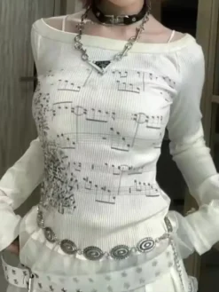 Women’s Off Shoulder Tops Long Sleeve